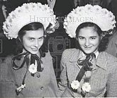 Martine Bickert ('52 -left) and Claudette Radies ('51 - right) in 1947