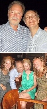 TOP: Gary Marton ('66) & Roger Liwer ('68); BOTTOM: Gary and family (Aruba, August 2012)