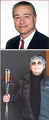 TOP: Luc Quinson ('66); BOTTOM: Sylvia  (Hansen, Doreen) de la Montaigne ('66)