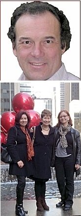 TOP: Jean-Michel Vergs ('67); BOTTOM: the Laszewski sisters (Dorothy ['77], Marzena ['74], Barbara ['67])