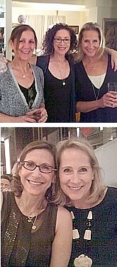 TOP (left to right): Claudie (Frohwirth) Gvertz ('69), Nancy (Roskein) Vines ('69) and Denise (Raab) Jacobs; BOTTOM: Sandra (Kremnitzer) Mintz ('69) and Denise