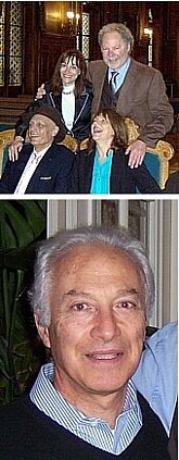 TOP: Francoise Rouillon and husband Raphael Braque, Roger Liwer and wife Doris Speer; BOTTOM: Jean Polgar