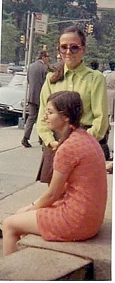  'Blast from the past' (photo by Marianne Sauvage): Marianne (sitting) and Frederique Hugueny (deceased) waiting for Bac results