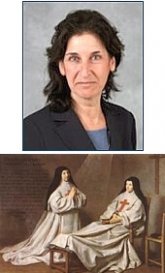 TOP: Dr. Maria (Schless) Baer ('69); BOTTOM: Philippe de Champaigne's Ex-Voto of 1662