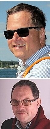 TOP: Jonathan Mamelok ('72); BOTTOM: Giles Bergne ('72)