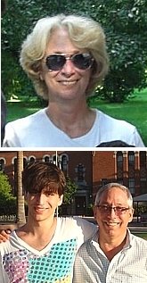 TOP: Daniella (Beerman) Blyth ('74); BOTTOM: Avram (Butch) Kaplan and son Elan