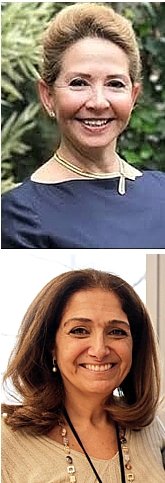 TOP: Vannessa (Kelmans) Kaufman ('74); BOTTOM: Vivianne (Hanania) Kurzweil ('74)