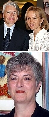 TOP: Francois Maisonrouge ('75) & spouse Ketty; BOTTOM: Ana Maria Hosannah ('75)