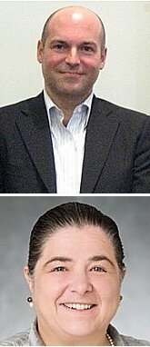 TOP: Andrew Penson ('78); BOTTOM: Caroline Harcourt ('78)