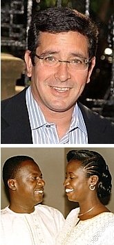 TOP: Jason Kliot ('81); BOTTOM: Lamine Sylla ('81) and spouse