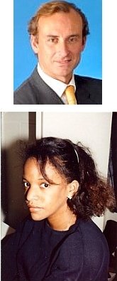 TOP: Gilles Rollet ('82); BOTTOM:Katia Marie (Labaze) Gnaman ('82)