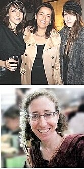 TOP: Mafalda Pinto da Silva ('82) with daughters Renee and Natasha; BOTTOM: Claudia Orenstein ('82)