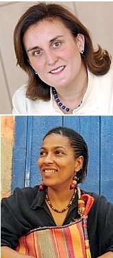 TOP: Isabelle Rahman ('82); BOTTOM: Nganti Towo ('82)