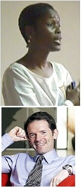 TOP: Anne Moleli Lihau-N'Kanza ('84); BOTTOM: Christophe Dupont  ('84)