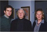  Vronique Jaeger (84) with brother Frdric Jaeger ('78) --co-Directors of  Gallerie Jeanne-Bucher in Paris-- and father Jean-F