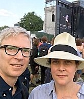 Matthew Caws ('85) and spouse Emily Bidwell