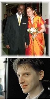 Top: Gabriel Sylla ('85) and wife Emilie; Bottom: Jonathan Littell ('85)