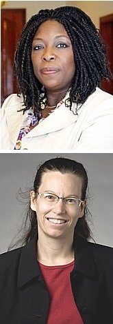 TOP: Zouera Youssoufou ('85); BOTTOM: Adrienne Falcon ('85)