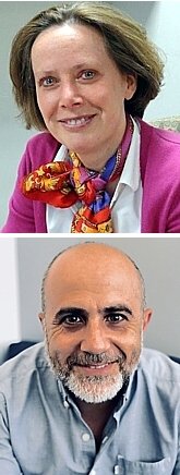 TOP: Anne Bax ('86); BOTTOM: Robby Amar ('86)