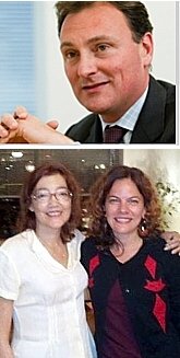 TOP: Benot-Laurent Durteste ('86); BOTTOM: Alessandra Gagliardi ('86 -left) & Claudia Pucci ('86)