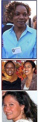 TOP: Angle-Marie Yonke ('86); MIDDLE: Kadiatou Cisse ('86) (left) & Mboahangisoa (Rabetafika) Andrianoasy ('86); BOTTOM: Vaness