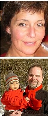 TOP: Nathalie (Shalofsky) Sissener ('87); BOTTOM: Bjrn Bratteby ('87) with son Ingmar (Jan. 2010)