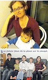 Sandrine (Pettit) Moussally ('88) and her children