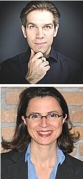 TOP: Brice Challamel ('89); BOTTOM: Carole Aubert de Vincelles ('89)