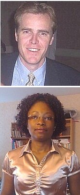 TOP: Jeroen Coppens ('93); BOTTOM: Sylvie Ntsama ('93)