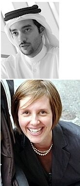 TOP: Omran Al Kuwari ('96); BOTTOM: Lucie (Almasi) Smith ('96)