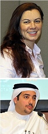 TOP: Marie-Josphe Horner ('96); BOTTOM: Omran Al-Kuwari ('96)