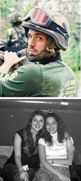 TOP: Jonathan Alpeyrie ('98) a war photographer; BOTTOM: Laura El Sidaoui  ('98) (left) and Caroline Peudupin ('98)