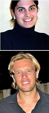 TOP: Alienor de Bejarry ('99); BOTTOM: Giles McGrath ('99)