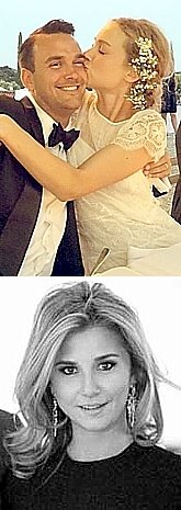 TOP: Victor Demarchelier ('02) and spouse Heloise; BOTTOM: Stephanie Bilet ('02)