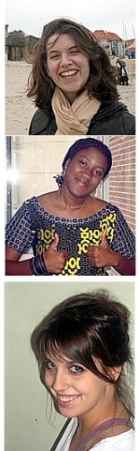 TOP: Armelle Wiart  ('02); MIDDLE: Hermione Avocetien ('02); BOTTOM: Raphaelle Coumes ('02)