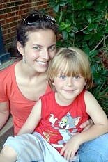 Eloise Gale ('04) with one of her students