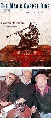 TOP: JP Harpignies' new book; BOTTOM (left to right): Eric Sliman ('68), Fred Cabaud ('68), Roger Liwer ('68) (Paris, November 2011)