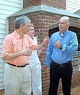 Left to right: Rmy & Hedy Ayache, Xavier Bretillon (Long Island, July 2010)