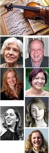 CLASSICAL MUSIC:   Left to right, top to bottom: Betsy Jolas, David Rosenthal, Elisabeth Zeltser, Melinda Faylor, Violetta Donini, Laura Lutzke, Julia Lutzke