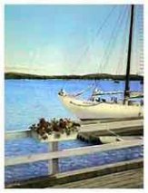 Consuelo (Eames) Hanks: The Bowdoin at Castine (Watercolor)