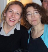 Emma  (Skoble) Bonnet '84 (left), President of AALFNY-France, and  Alessandra Gagliardi '86, President of AALFNY-USA, at a reuni