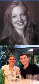 Elisabeth Zeltser (top); Nicolas Renard and his fiancee Charlotte (bottom)